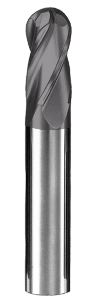 1.50mm Dia, 4 Flute, Ball Nose End Mill - 48608
